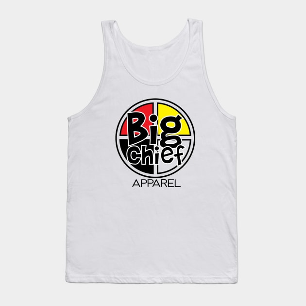 Medicine Wheel Native Pride Big Chief Apparel Logo Tee Tank Top by BigChief